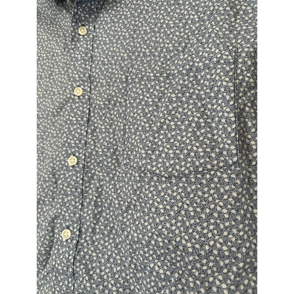 Goodfellow Men's Blue Short Sleeve Floral Every Wear Button-Up Poplin-XXL-NWT - Picture 4 of 5